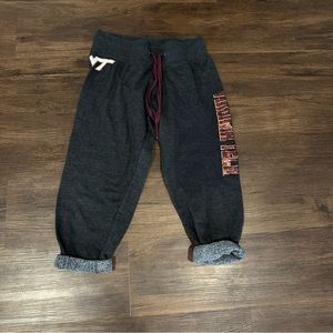 Colosseum Gray Track Pants with Elastic Cuffs and Drawstring Waistband